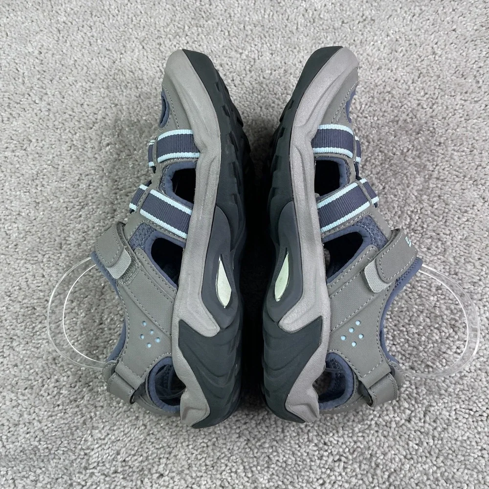 Teva Omnium Water Sandals Women Size 7 Grey Hiking Trail Hybrid Outdoors